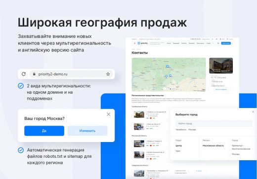 Широкая география продаж Широкая география продаж