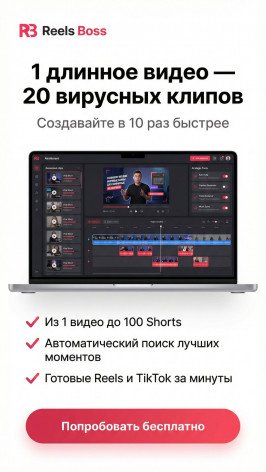1 длинное видео - 20 вирусных клипов