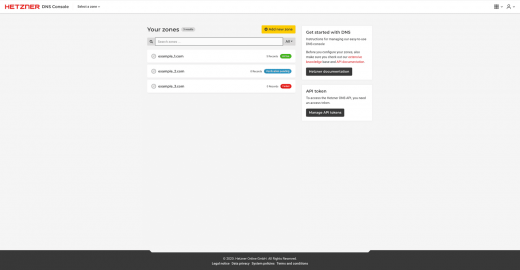Интерфейс DNS Console Интерфейс DNS Console